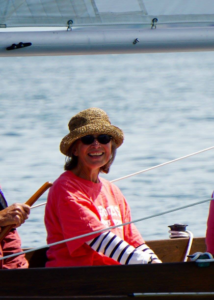 Nancy Bell on “Harmony” Cape Dory 25 with Joe Bell